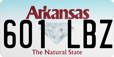 AR license plate 601LBZ