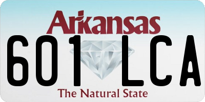 AR license plate 601LCA