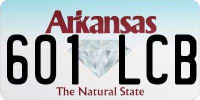 AR license plate 601LCB
