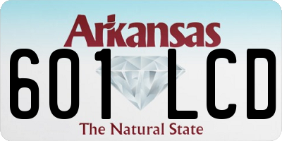 AR license plate 601LCD