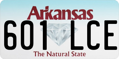 AR license plate 601LCE