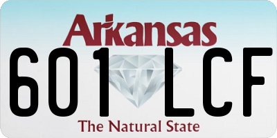 AR license plate 601LCF