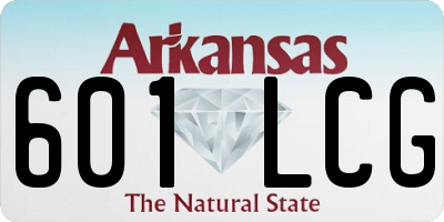 AR license plate 601LCG