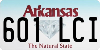 AR license plate 601LCI
