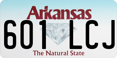 AR license plate 601LCJ