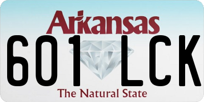 AR license plate 601LCK