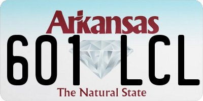 AR license plate 601LCL