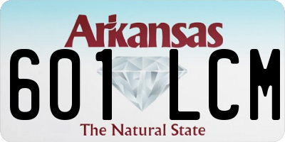 AR license plate 601LCM