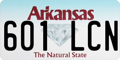 AR license plate 601LCN