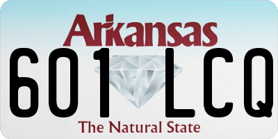 AR license plate 601LCQ