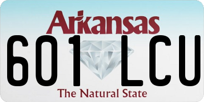 AR license plate 601LCU