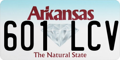 AR license plate 601LCV