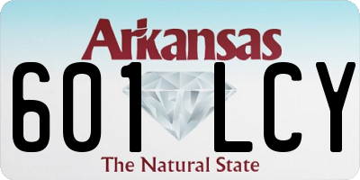 AR license plate 601LCY