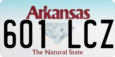 AR license plate 601LCZ