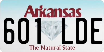 AR license plate 601LDE
