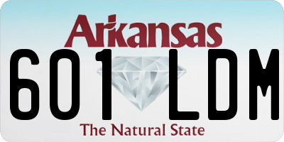 AR license plate 601LDM