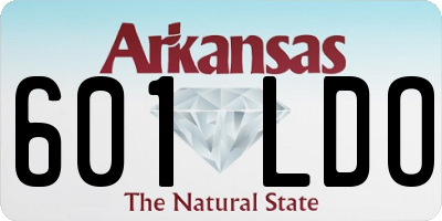 AR license plate 601LDO
