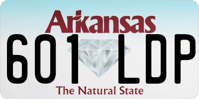 AR license plate 601LDP