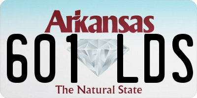 AR license plate 601LDS