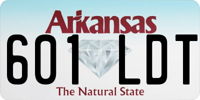 AR license plate 601LDT