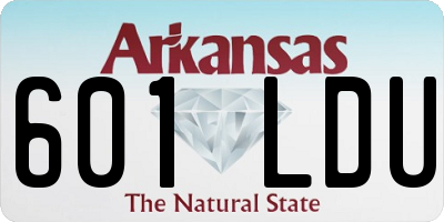 AR license plate 601LDU