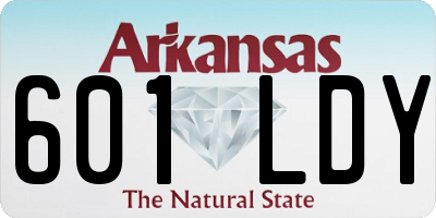 AR license plate 601LDY