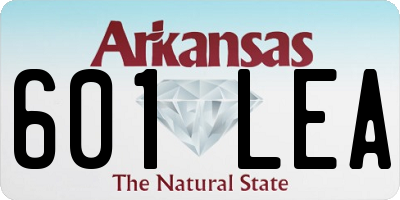 AR license plate 601LEA