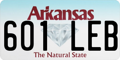 AR license plate 601LEB