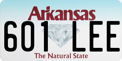 AR license plate 601LEE