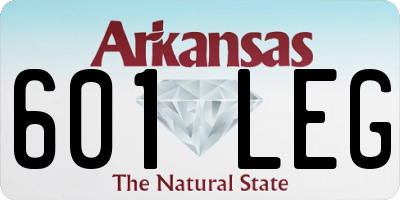 AR license plate 601LEG