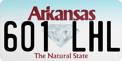 AR license plate 601LHL