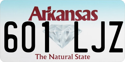 AR license plate 601LJZ