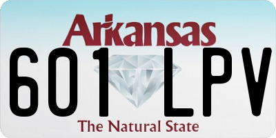 AR license plate 601LPV