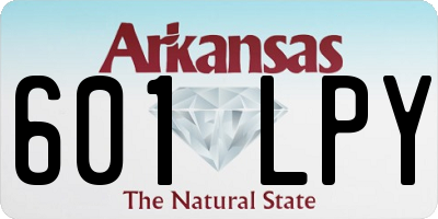 AR license plate 601LPY