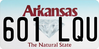 AR license plate 601LQU