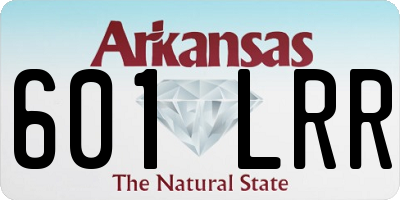 AR license plate 601LRR