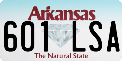 AR license plate 601LSA