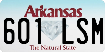 AR license plate 601LSM