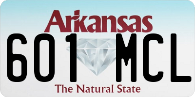 AR license plate 601MCL