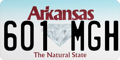 AR license plate 601MGH
