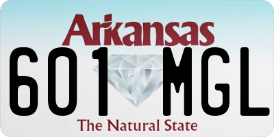 AR license plate 601MGL