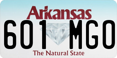 AR license plate 601MGO