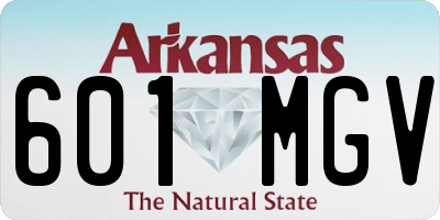 AR license plate 601MGV