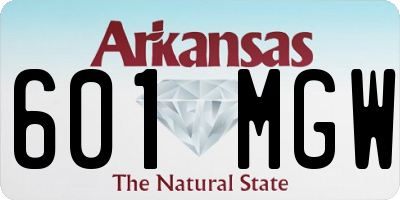 AR license plate 601MGW