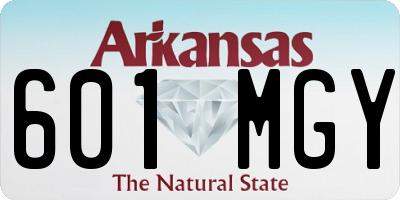 AR license plate 601MGY