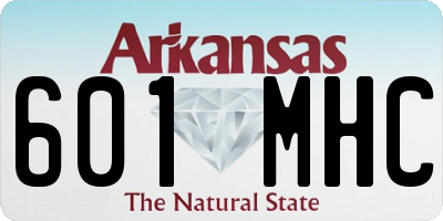 AR license plate 601MHC