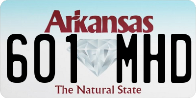 AR license plate 601MHD