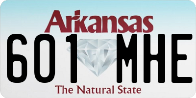 AR license plate 601MHE