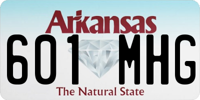 AR license plate 601MHG