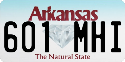 AR license plate 601MHI
